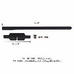 Маска на очі LOCKINK Blindfold Kit, чорна, натуральна шкіра, регульований обсяг - мініатюра 6