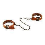 Набір для бондажу LOCKINK 8-Bondage-Straps Restraint Set, коричневий, 8 ременів з натуральної шкіри - мініатюра 4