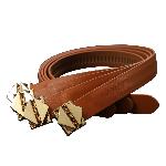 Набір фіксаторів для рук та ніг LOCKINK Hogtie Set, коричневий, ремені з натуральної шкіри - мініатюра 5