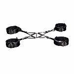 Набір фіксаторів для рук та ніг LOCKINK Hogtie Set, чорний, ремені з натуральної шкіри - мініатюра 7