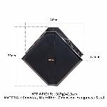 Сумка для секс-іграшок LOCKINK Mysterious Square Kink Bag, чорна, набір для бондажу в комплекті - мініатюра 5