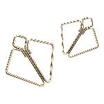 SX0844 Затискачі для сосків з важкою підвіскою LOCKINK Nipple Clamps with Heavy Pendant, золотисті - мініатюра 3