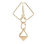 SX0844 Затискачі для сосків з важкою підвіскою LOCKINK Nipple Clamps with Heavy Pendant, золотисті - мініатюра 8