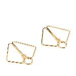 SX0844 Затискачі для сосків з важкою підвіскою LOCKINK Nipple Clamps with Heavy Pendant, золотисті - мініатюра 7