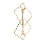 SX0844 Затискачі для сосків з важкою підвіскою LOCKINK Nipple Clamps with Heavy Pendant, золотисті - мініатюра 9