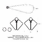 Затискачі для сосків з важкою підвіскою LOCKINK Nipple Clamps with Heavy Pendant, сріблясті - мініатюра 7