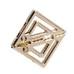Затискачі для сосків з важкою підвіскою LOCKINK Adjustable Nipple Clamps with Heavy Pendant, під золото - мініатюра 4
