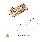 Затискачі для сосків з легкою підвіскою LOCKINK Adjustable Nipple Clamps with Light Pendant, золотисті - мініатюра 8