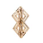 Затискачі для сосків з легкою підвіскою LOCKINK Adjustable Nipple Clamps with Light Pendant, золотисті - мініатюра 6