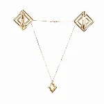 Затискачі для сосків з легкою підвіскою LOCKINK Adjustable Nipple Clamps with Light Pendant, золотисті - мініатюра 1