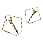 Затискачі для сосків LOCKINK Minimalism Nipple Clamps, золотисті - мініатюра 1