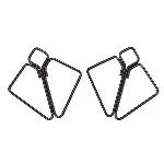 Затискачі для сосків LOCKINK Minimalism Nipple Clamps, сріблясті - мініатюра 1