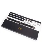 Фіксатор-розпірка LOCKINK Adjustable Spreader Bar Set, чорний, шкіряний, ремені для шиї, рук/ніг - мініатюра 1