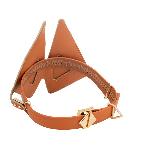 Маска на очі LOCKINK Vixen Blindfold, коричнева, натуральна шкіра, регульований обсяг - мініатюра 8