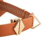 Маска на очі LOCKINK Vixen Blindfold, коричнева, натуральна шкіра, регульований обсяг - мініатюра 4
