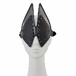 Маска на очі LOCKINK Vixen Blindfold, чорна, натуральна шкіра, регульований обсяг - мініатюра 6