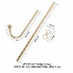 Анальний гак LOCKINK Golden Adjustable Anal Hook Set - мініатюра 7