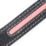 Нашийник з повідцем LOCKINK SEVANDA Love Heart Butterfly Leather Collar Set, чорно-рожевий, з бантом - мініатюра 5