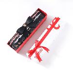 Нашийник з повідцем LOCKINK SEVANDA Love Heart Butterfly Leather Collar Set, чорно-рожевий, з бантом - мініатюра 2