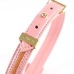 Нашийник з повідцем LOCKINK SEVANDA Love Heart Butterfly Leather Collar Set, рожевий, з бантом - мініатюра 6