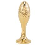 Металева анальна пробка Кролячий хвост LOCKINK SEVANDA White Bunny-Tail Anal Pear-shape Plug - мініатюра 6