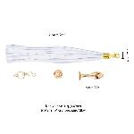 Анальна пробка з флогером LOCKINK SEVANDA White Pony-Tail Anal Rose-shape Plug - мініатюра 3