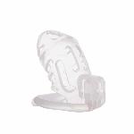 Клітка для пеніса LOCKINK SEVANDA Plastic Penis Chastity Cage, прозора, 3 кільця різних розмірів - мініатюра 6