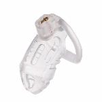 Клітка для пеніса LOCKINK SEVANDA Plastic Penis Chastity Cage, прозора, 3 кільця різних розмірів - мініатюра 2