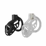 Клітка для пеніса LOCKINK SEVANDA Naja-Cobra Chastity Cage, чорна, 3 кільця різних розмірів - мініатюра 2