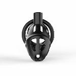 Клітка для пеніса LOCKINK SEVANDA Naja-Cobra Chastity Cage, чорна, 3 кільця різних розмірів - мініатюра 8