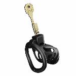 Клітка для пеніса LOCKINK SEVANDA Naja-Cobra Chastity Cage, чорна, 3 кільця різних розмірів - мініатюра 3