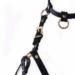 Портупея на грудь LOCKINK SEVANDA Queen Chest Harness with Removable Bra, чорна, зі знімними пестис - мініатюра 7