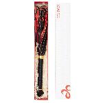 Флогер LOCKINK SEVANDA Red & Black Braided Tail Flogger, червоно-чорний, хвости з вузликами - мініатюра 4