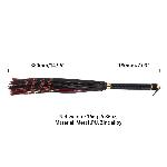 Флогер LOCKINK SEVANDA Red & Black Braided Tail Flogger, червоно-чорний, хвости з вузликами - мініатюра 5