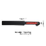 Паддл LOCKINK SEVANDA Braided-handle Spanking Paddle, чорно-червоний, гладенький, з плетінням на ручці - мініатюра 5