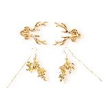 Затискачі для сосків LOCKINK SEVANDA Stag Adjustable Nipple Clamps, золотисті, зі знімними підвісками - мініатюра 4