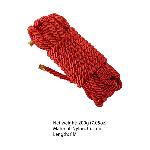 Мотузка для шибарі LOCKINK SEVANDA Shibari Pratice Rope, червона, 8 м, нейлон+бавовна - мініатюра 2