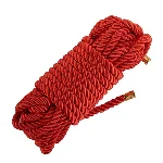 Мотузка для шибарі LOCKINK SEVANDA Shibari Pratice Rope, червона, 8 м, нейлон+бавовна - мініатюра 1