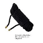 Мотузка для шибарі LOCKINK SEVANDA Shibari Pratice Rope, чорна, 8 м, нейлон+бавовна - мініатюра 3