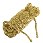 Мотузка для шибарі LOCKINK SEVANDA Shibari Pratice Rope, золотиста, 8 м, нейлон+бавовна - мініатюра 1