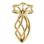 Анальна пробка LOCKINK SEVANDA Hollow Spiral Golden Metal Anal Plug - L size - мініатюра 4