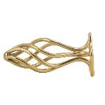 Анальна пробка LOCKINK SEVANDA Hollow Spiral Golden Metal Anal Plug - L size - мініатюра 8