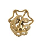 Анальна пробка LOCKINK SEVANDA Hollow Spiral Golden Metal Anal Plug - L size - мініатюра 5