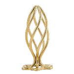 Анальна пробка LOCKINK SEVANDA Hollow Spiral Golden Metal Anal Plug - L size - мініатюра 1