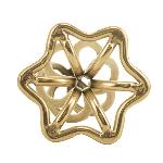 Анальна пробка LOCKINK SEVANDA Hollow Spiral Golden Metal Anal Plug - L size - мініатюра 7