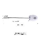 Уретральний зонд LOCKINK SEVANDA Vibrating & E-stim Metal Urethral Sounding - White - мініатюра 3