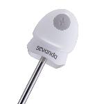 Уретральний зонд LOCKINK SEVANDA Vibrating & E-stim Metal Urethral Sounding - White - мініатюра 4