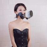 Набір для домінування LOCKINK SEVANDA Objectification Bathroom Set, маска та 4 насадки - мініатюра 3