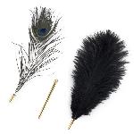 Лоскітка LOCKINK SEVANDA Natural Peacock Flirting Feather Tickler, перо павича - мініатюра 1