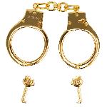 Наручники LOCKINK Pretty-sub Handcuffs, золотисті, металеві, можна відкрити без ключа - мініатюра 6